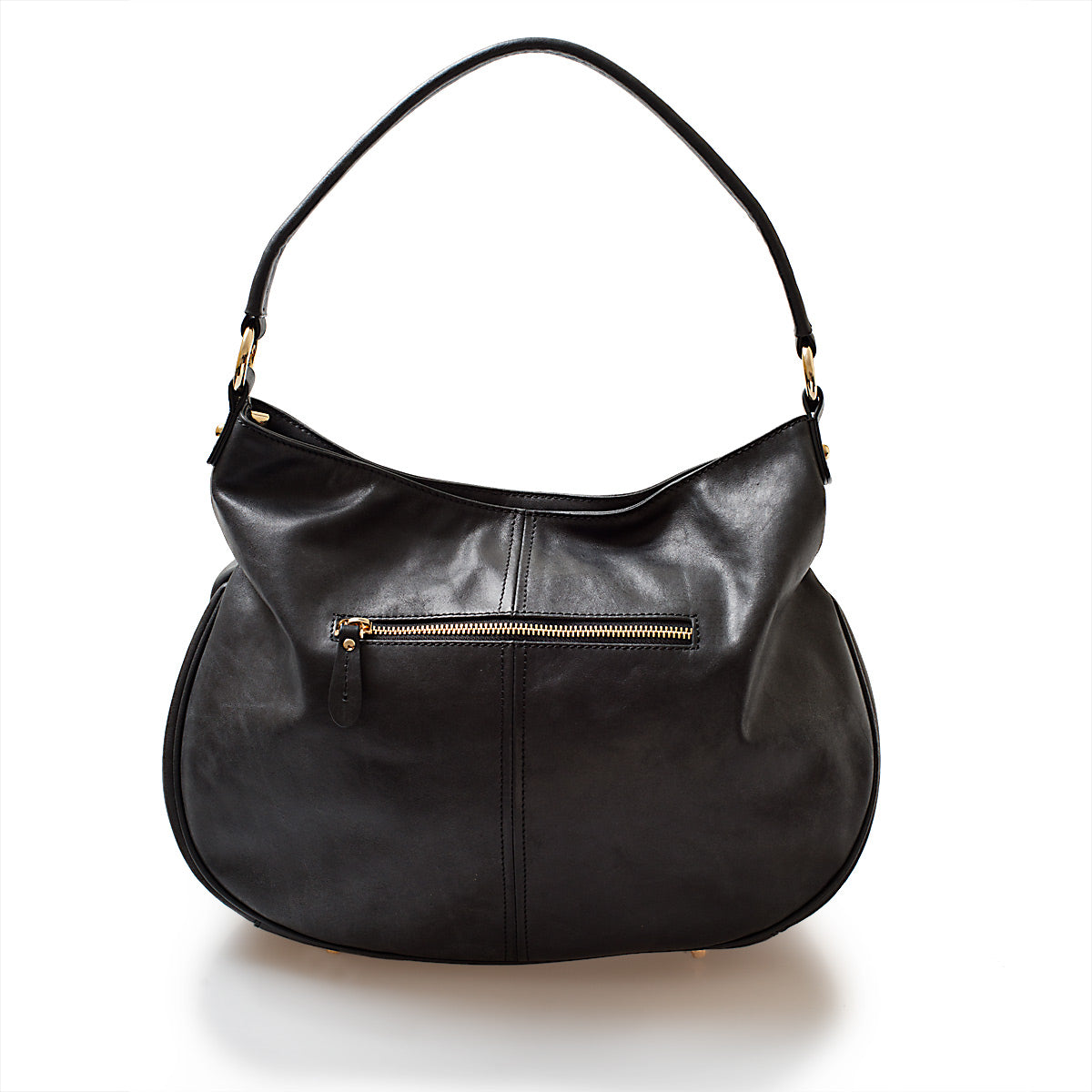 Mia Leather Hobo Charcoal Vintage Leather