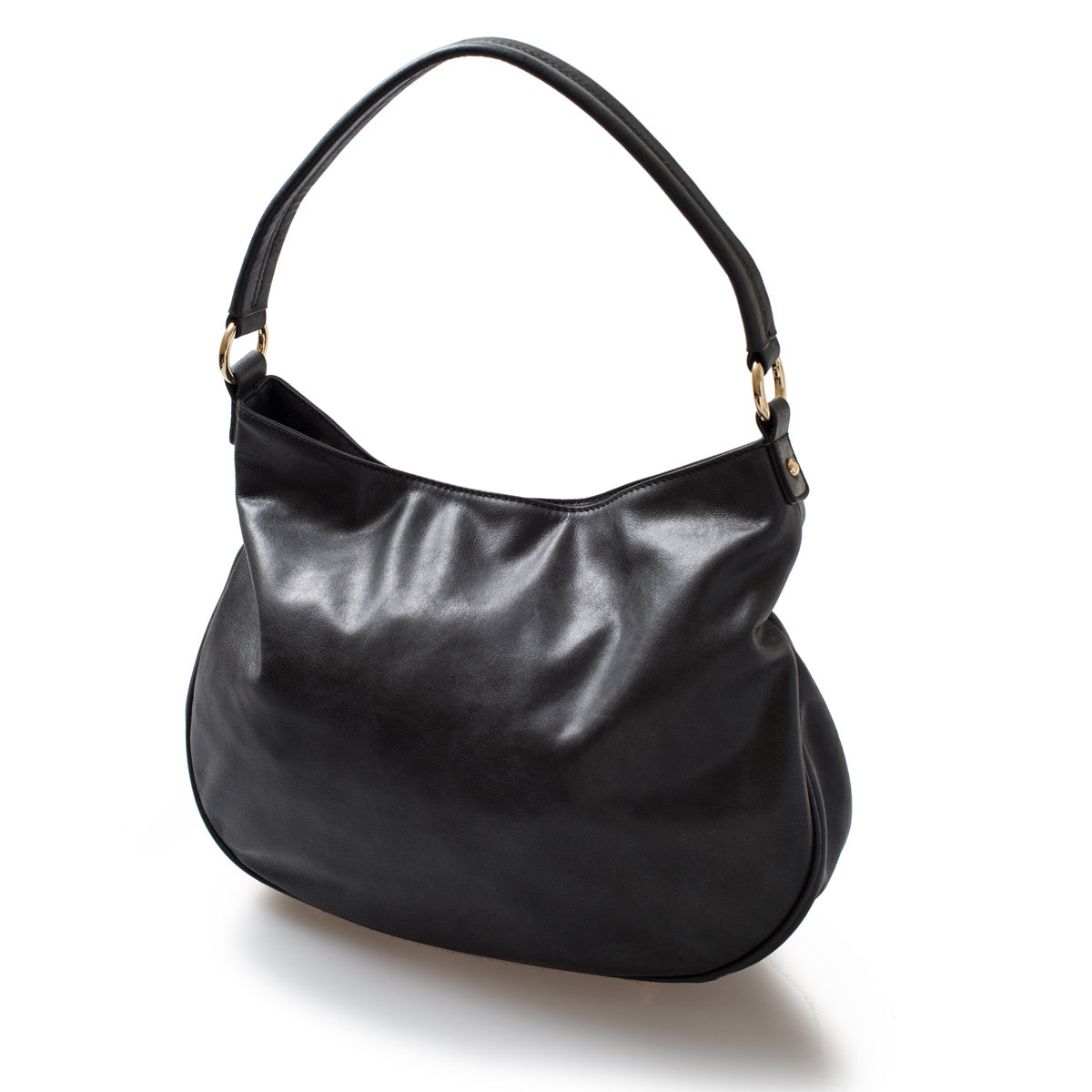 Mia Leather Hobo Charcoal Vintage Leather